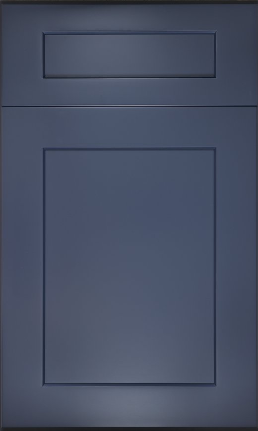 Blue Shaker kitchen cabinets, photo 1