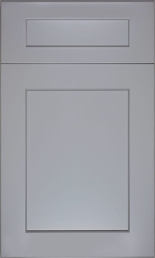 Gray Shaker kitchen cabinets, photo 1