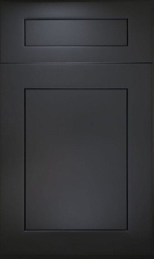 Onyx Black Shaker kitchen cabinets, photo 1